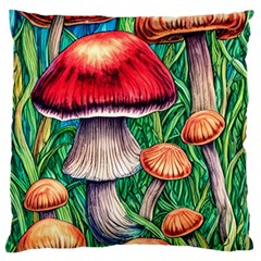 Woodsy Foraging Garden Standard Premium Plush Fleece Cushion Case (two Sides) by GardenOfOphir