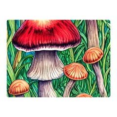 Woodsy Foraging Garden Premium Plush Fleece Blanket (mini) by GardenOfOphir