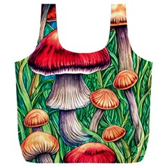 Woodsy Foraging Garden Full Print Recycle Bag (xxl) by GardenOfOphir