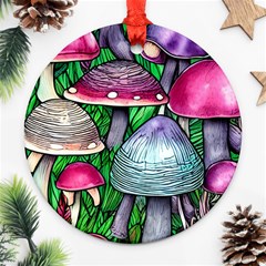 Fantasy Foraging Garden Ornament (round) by GardenOfOphir