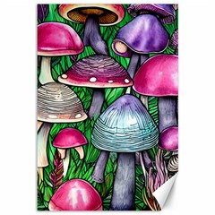 Fantasy Foraging Garden Canvas 12  X 18  by GardenOfOphir