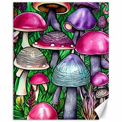 Fantasy Foraging Garden Canvas 11  X 14  by GardenOfOphir