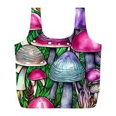 Fantasy Foraging Garden Full Print Recycle Bag (l) by GardenOfOphir