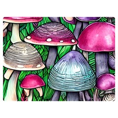 Fantasy Foraging Garden One Side Premium Plush Fleece Blanket (extra Small)