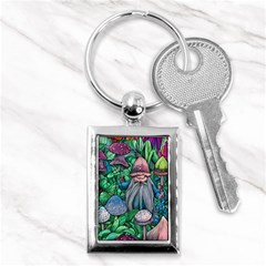 Mushroom Design Fairycore Forest Key Chain (rectangle) by GardenOfOphir