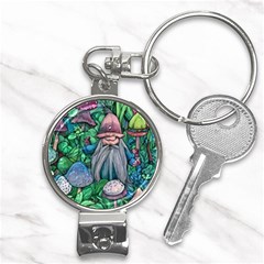 Mushroom Design Fairycore Forest Nail Clippers Key Chain by GardenOfOphir