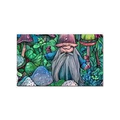 Mushroom Design Fairycore Forest Sticker (rectangular)