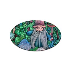 Mushroom Design Fairycore Forest Sticker Oval (100 Pack) by GardenOfOphir