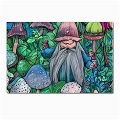 Mushroom Design Fairycore Forest Postcard 4 x 6  (pkg Of 10) by GardenOfOphir