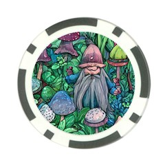 Mushroom Design Fairycore Forest Poker Chip Card Guard by GardenOfOphir