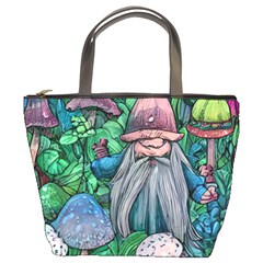 Mushroom Design Fairycore Forest Bucket Bag by GardenOfOphir