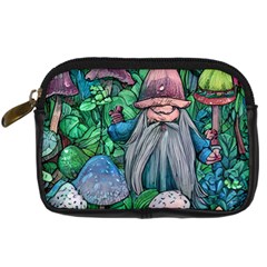 Mushroom Design Fairycore Forest Digital Camera Leather Case by GardenOfOphir