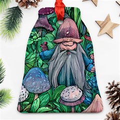 Mushroom Design Fairycore Forest Bell Ornament (two Sides) by GardenOfOphir