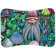 Mushroom Design Fairycore Forest Velour Seat Head Rest Cushion by GardenOfOphir