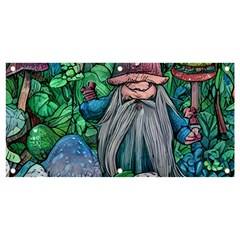 Mushroom Design Fairycore Forest Banner And Sign 4  X 2  by GardenOfOphir