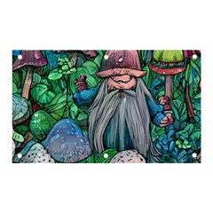 Mushroom Design Fairycore Forest Banner And Sign 5  X 3  by GardenOfOphir