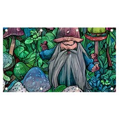 Mushroom Design Fairycore Forest Banner And Sign 7  X 4  by GardenOfOphir