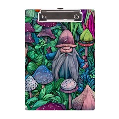 Mushroom Design Fairycore Forest A5 Acrylic Clipboard by GardenOfOphir