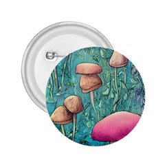 Natural Mushroom Design Fairycore Garden 2 25  Buttons by GardenOfOphir