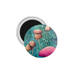 Natural Mushroom Design Fairycore Garden 1 75  Magnets by GardenOfOphir