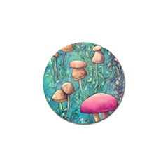 Natural Mushroom Design Fairycore Garden Golf Ball Marker (10 Pack)