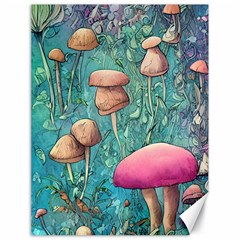 Natural Mushroom Design Fairycore Garden Canvas 18  X 24  by GardenOfOphir