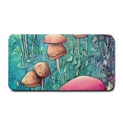 Natural Mushroom Design Fairycore Garden Medium Bar Mat by GardenOfOphir