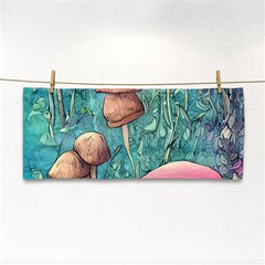 Natural Mushroom Design Fairycore Garden Hand Towel by GardenOfOphir