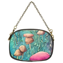 Natural Mushroom Design Fairycore Garden Chain Purse (two Sides) by GardenOfOphir