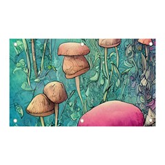 Natural Mushroom Design Fairycore Garden Banner And Sign 5  X 3  by GardenOfOphir