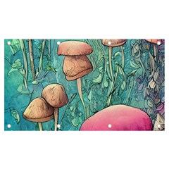 Natural Mushroom Design Fairycore Garden Banner And Sign 7  X 4  by GardenOfOphir