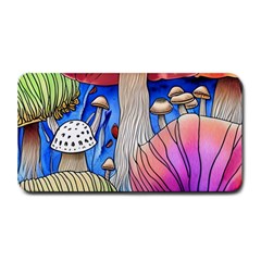 Vintage Mushroom Design Flowery Nature Medium Bar Mat by GardenOfOphir