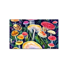 Woodsy Mushroom Design Foresty Sticker Rectangular (100 Pack) by GardenOfOphir