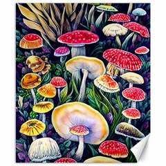 Woodsy Mushroom Design Foresty Canvas 8  X 10  by GardenOfOphir