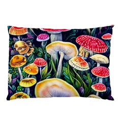 Woodsy Mushroom Design Foresty Pillow Case by GardenOfOphir