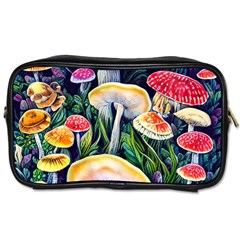 Woodsy Mushroom Design Foresty Toiletries Bag (one Side) by GardenOfOphir