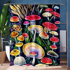 Woodsy Mushroom Design Foresty Shower Curtain 60  X 72  (medium)  by GardenOfOphir