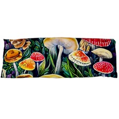 Woodsy Mushroom Design Foresty Body Pillow Case (dakimakura) by GardenOfOphir