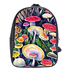 Woodsy Mushroom Design Foresty School Bag (xl)