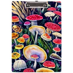 Woodsy Mushroom Design Foresty A4 Acrylic Clipboard by GardenOfOphir