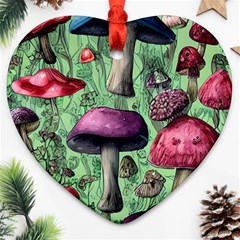 Nature s Delights Heart Ornament (two Sides) by GardenOfOphir