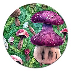 Foraging In The Forest Magnet 5  (round) by GardenOfOphir