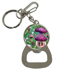 Foraging In The Forest Bottle Opener Key Chain by GardenOfOphir