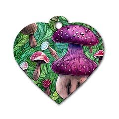 Foraging In The Forest Dog Tag Heart (one Side) by GardenOfOphir