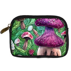 Foraging In The Forest Digital Camera Leather Case by GardenOfOphir