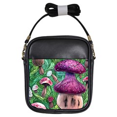 Foraging In The Forest Girls Sling Bag by GardenOfOphir