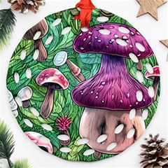 Foraging In The Forest Ornament (round Filigree)