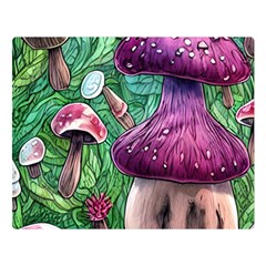 Foraging In The Forest Premium Plush Fleece Blanket (large) by GardenOfOphir