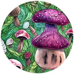 Foraging In The Forest Wooden Puzzle Round by GardenOfOphir