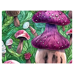 Foraging In The Forest One Side Premium Plush Fleece Blanket (extra Small)